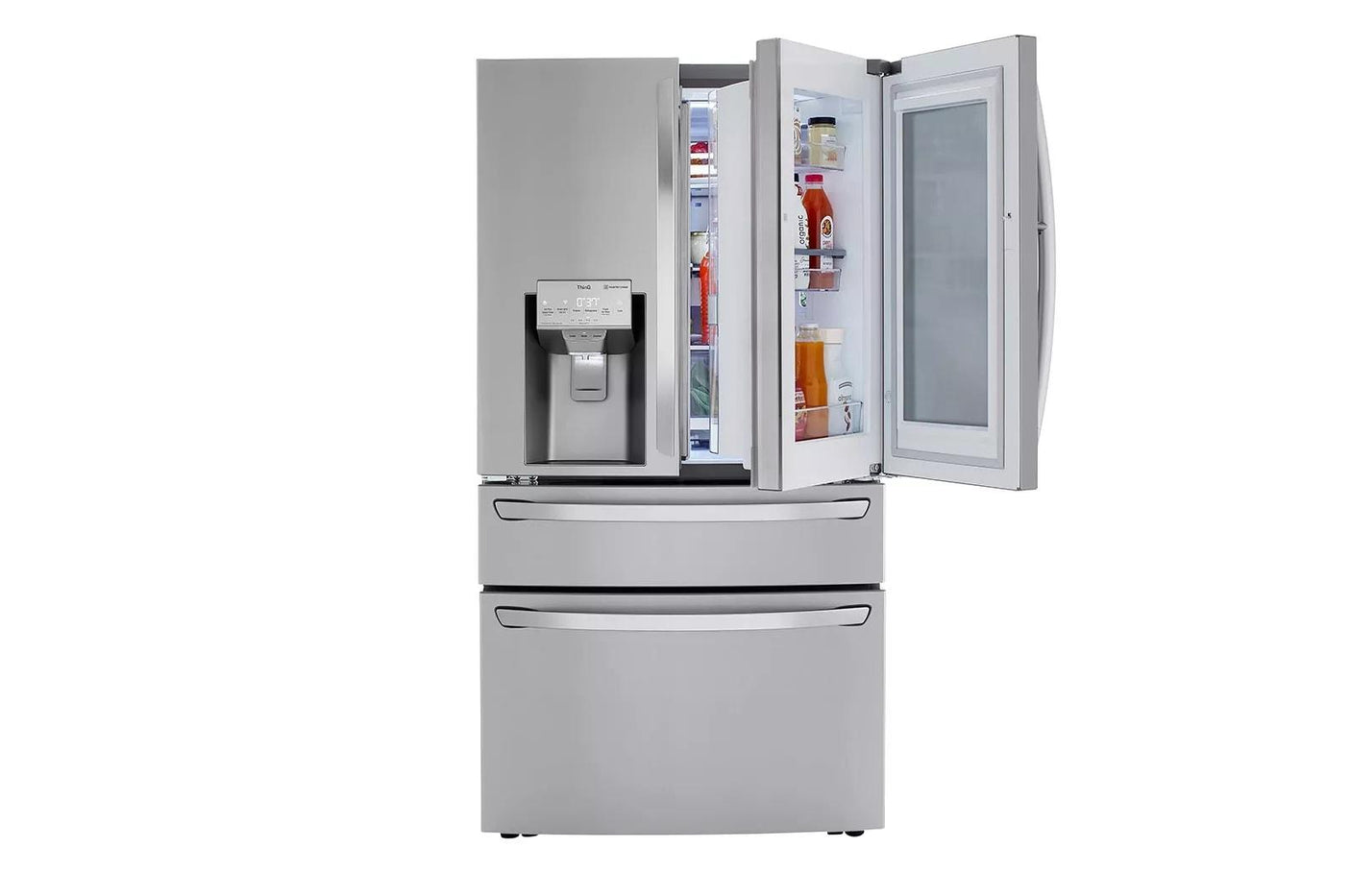 23 cu. ft. Smart wi-fi Enabled InstaView® Door-in-Door® Counter-Depth Refrigerator with Craft Ice™ Maker