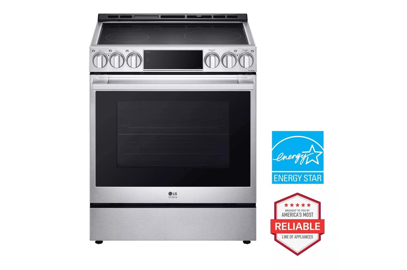 LG STUDIO 6.3 cu. ft. InstaView® Induction Slide-in Range with Air Fry and Air Sous Vide