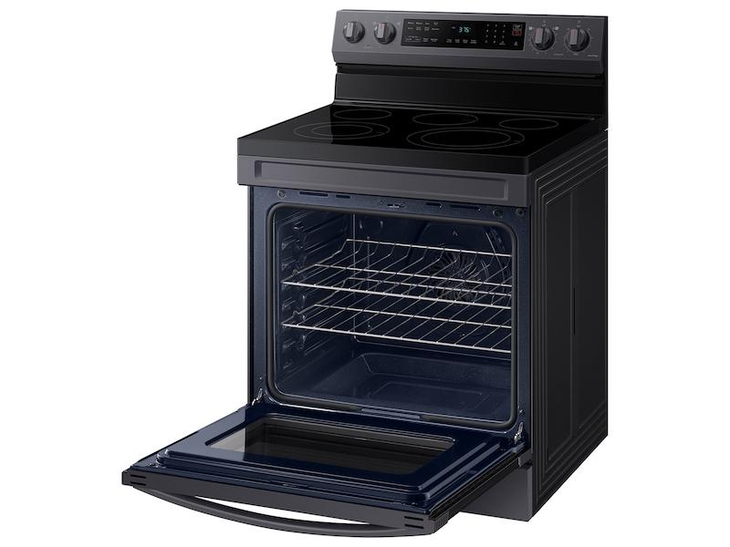 6.3 cu. ft. Smart Freestanding Electric Range with No-Preheat Air Fry & Convection in Black Stainless Steel