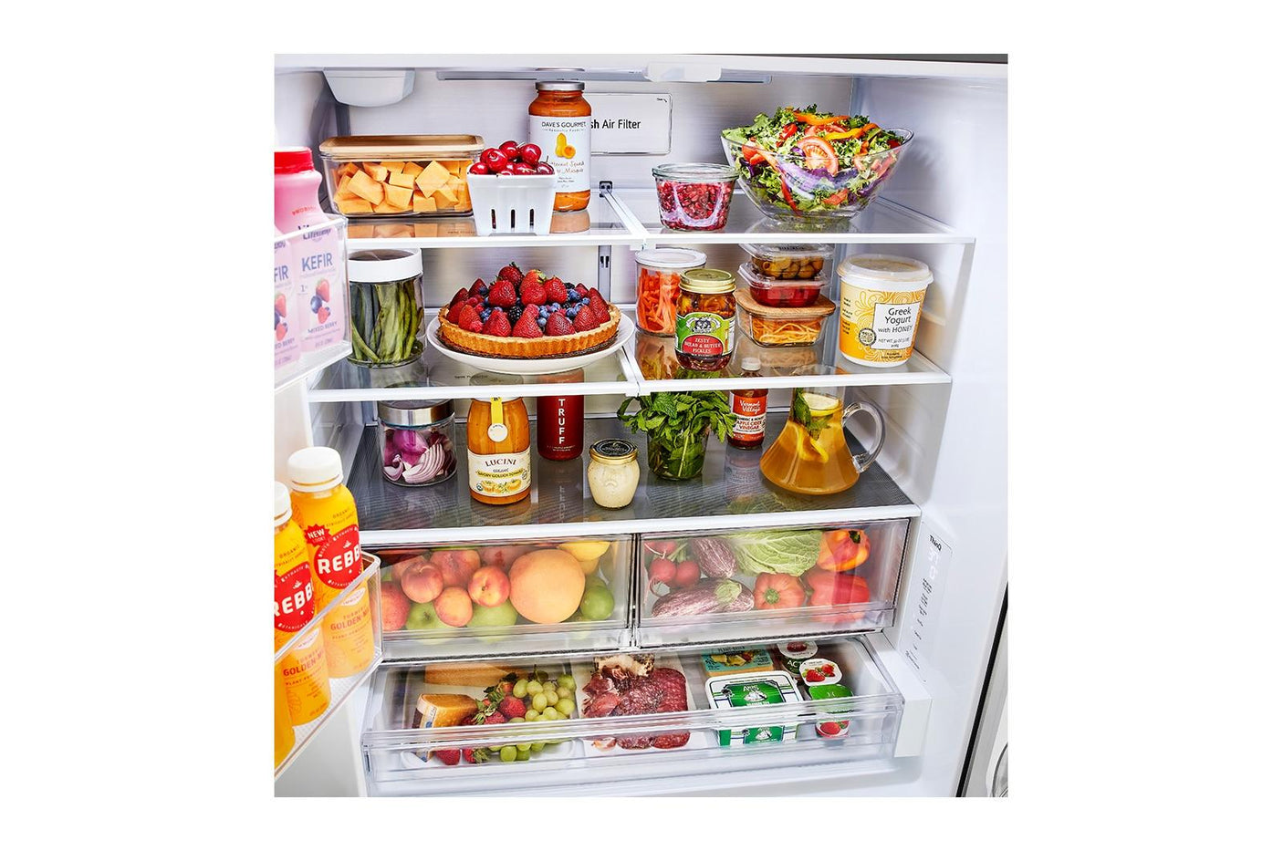 27 cu. ft. Smart InstaView® Counter-Depth French Door Refrigerator