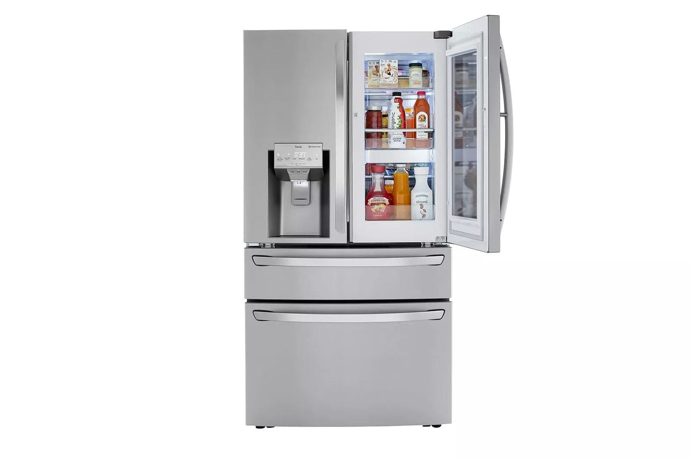 23 cu. ft. Smart wi-fi Enabled InstaView® Door-in-Door® Counter-Depth Refrigerator with Craft Ice™ Maker