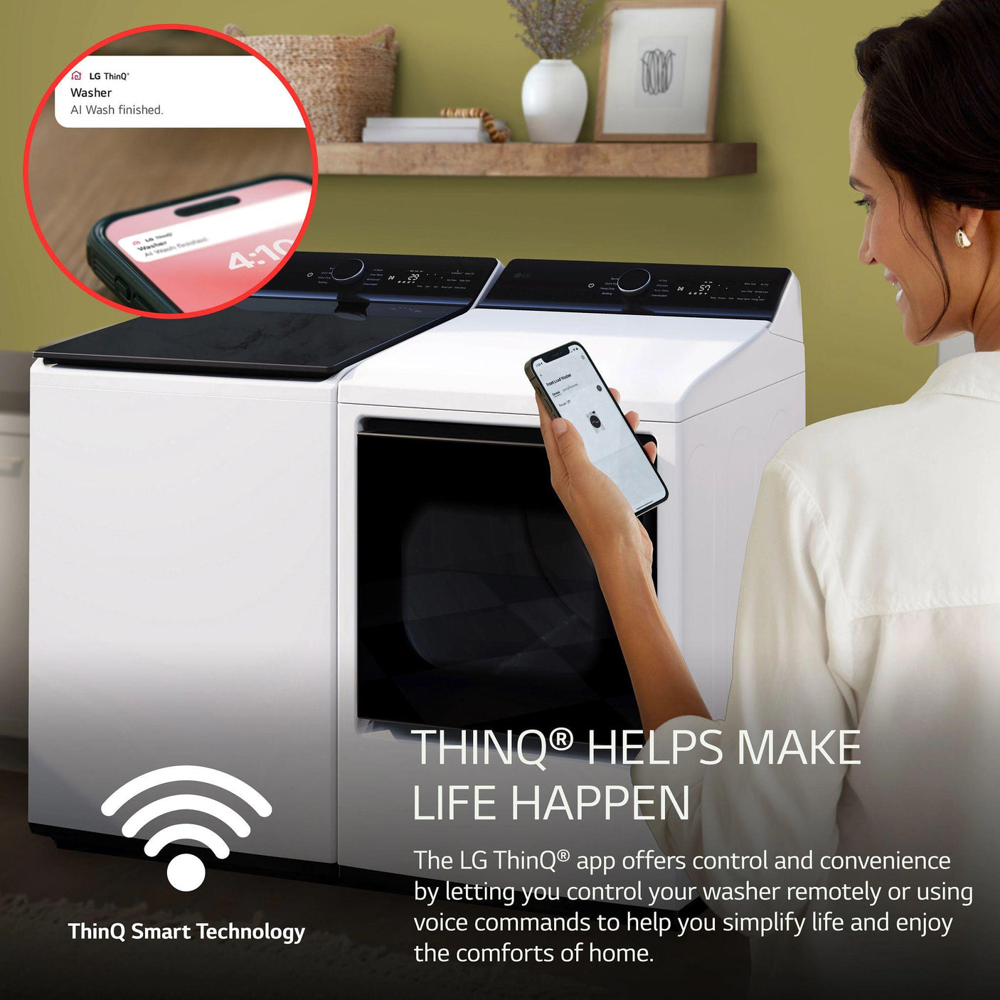 5.5 cu. ft. Mega Capacity Smart Top Load Washer with Impeller, EasyUnload™ & AI Sensing