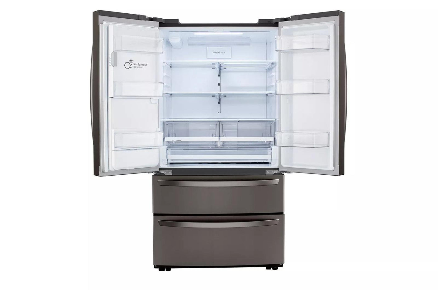 22 cu ft. Smart Counter Depth Double Freezer Refrigerator with Craft Ice™