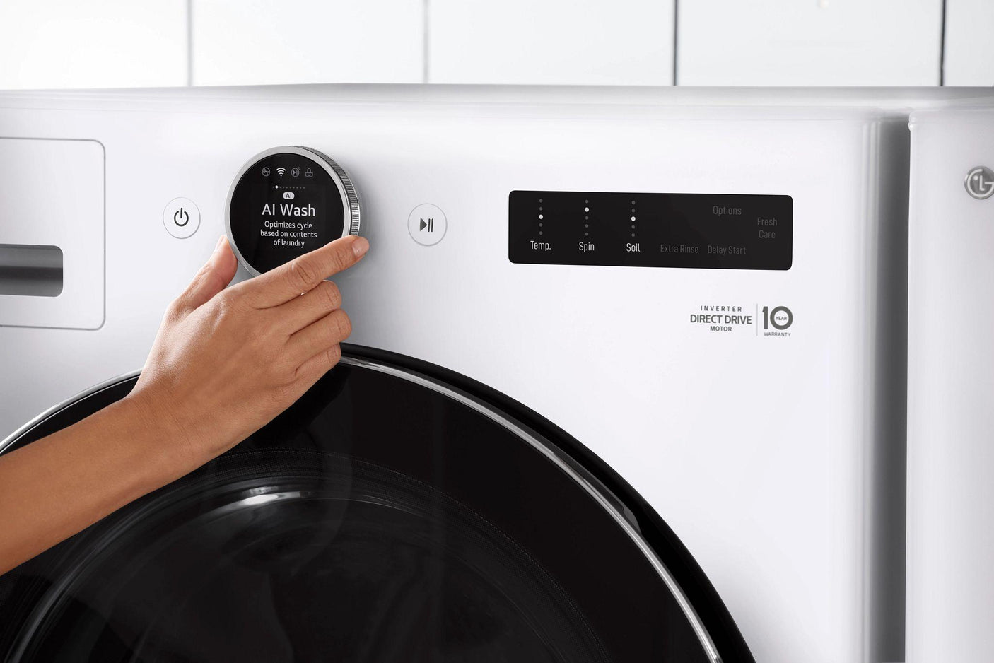 4.5 cu. ft. Capacity Smart Front Load Energy Star Washer with TurboWash® 360(degree) and AI DD® Built-In Intelligence