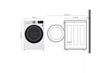 2.4 cu.ft. Smart wi-fi Enabled Compact Front Load All-In-One Washer/Dryer Combo with Built-In Intelligence