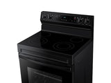 6.3 cu. ft. Smart Freestanding Electric Range with Steam Clean in Black