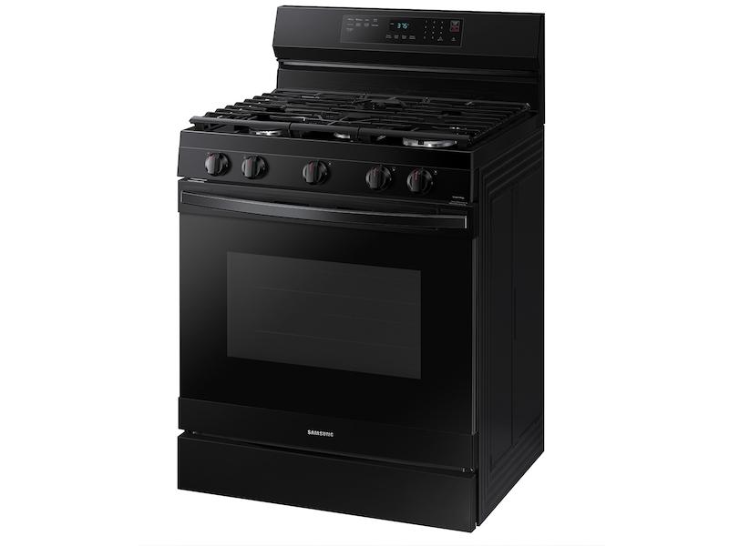 6.0 cu. ft. Smart Freestanding Gas Range with Integrated Griddle in Black