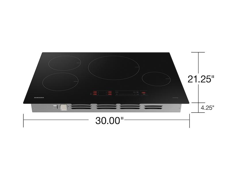 30" Smart Induction Cooktop with Wi-Fi in Black