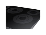 30" Smart Electric Cooktop in Black Stainless Steel