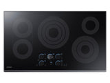 36" Smart Electric Cooktop with Sync Elements in Black Stainless Steel