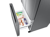 18 cu. ft. Smart Counter Depth 3-Door French Door Refrigerator in Stainless Steel