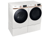 7.5 cu. ft. Smart Gas Dryer with Steam Sanitize+ and Sensor Dry in Ivory