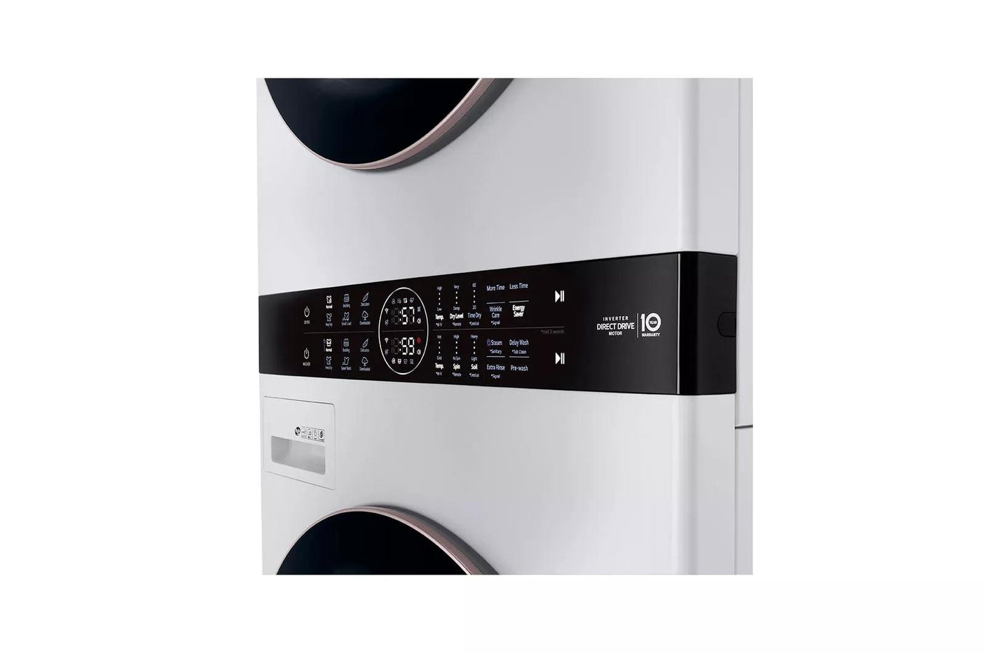Single Unit Front Load LG WashTower™ with Center Control™ 4.5 cu. ft. Washer and 7.4 cu. ft. Electric Dryer