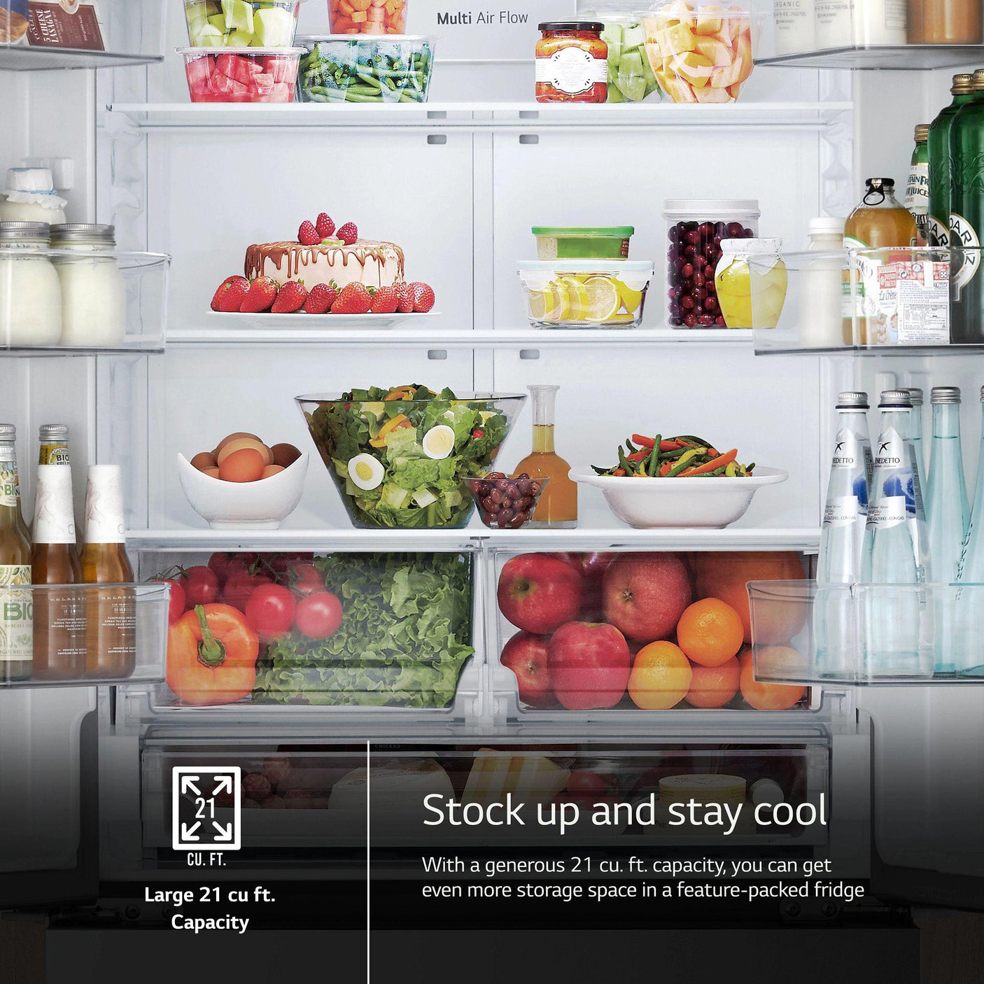 21 cu. ft., 3-Door French Door, Counter-Depth MAX™ Refrigerator