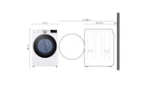 7.4 cu. ft. Ultra Large Capacity Smart wi-fi Enabled Front Load Electric Dryer with TurboSteam™ and Built-In Intelligence