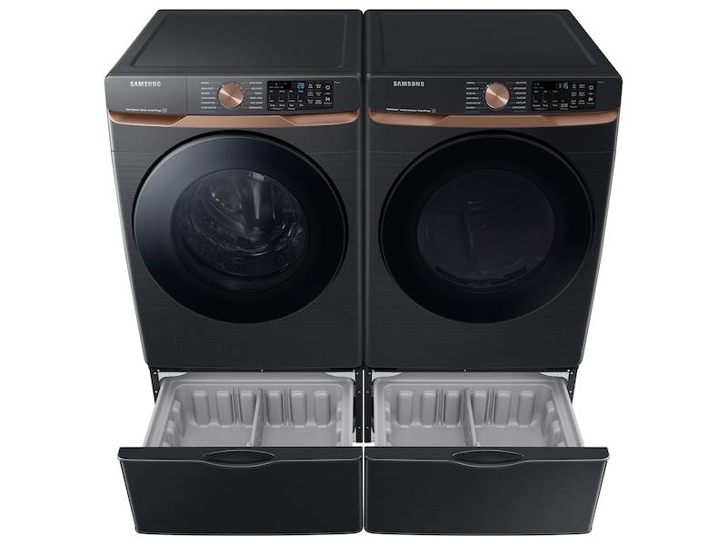 5.0 cu. ft. Extra Large Capacity Smart Front Load Washer with Super Speed Wash and Steam in Brushed Black