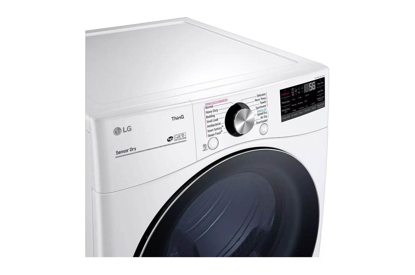 7.4 cu. ft. Ultra Large Capacity Smart wi-fi Enabled Front Load Gas Dryer with TurboSteam™ and Built-In Intelligence