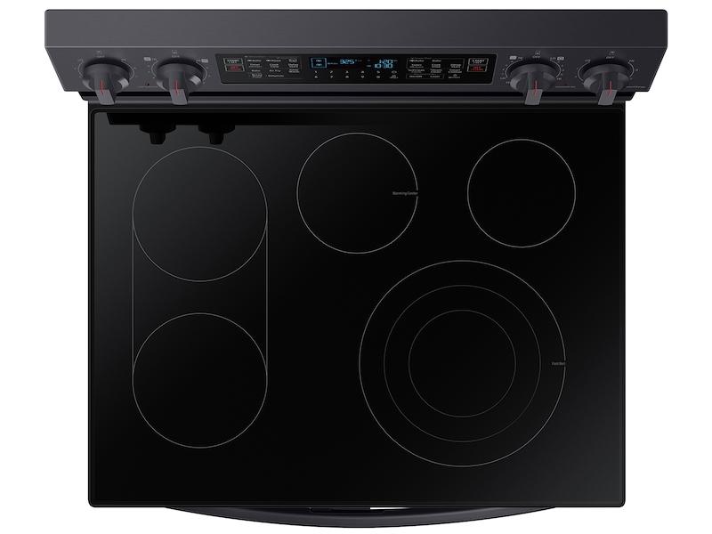 6.3 cu. ft. Smart Freestanding Electric Range with Flex Duo™, No-Preheat Air Fry & Griddle in Black Stainless Steel