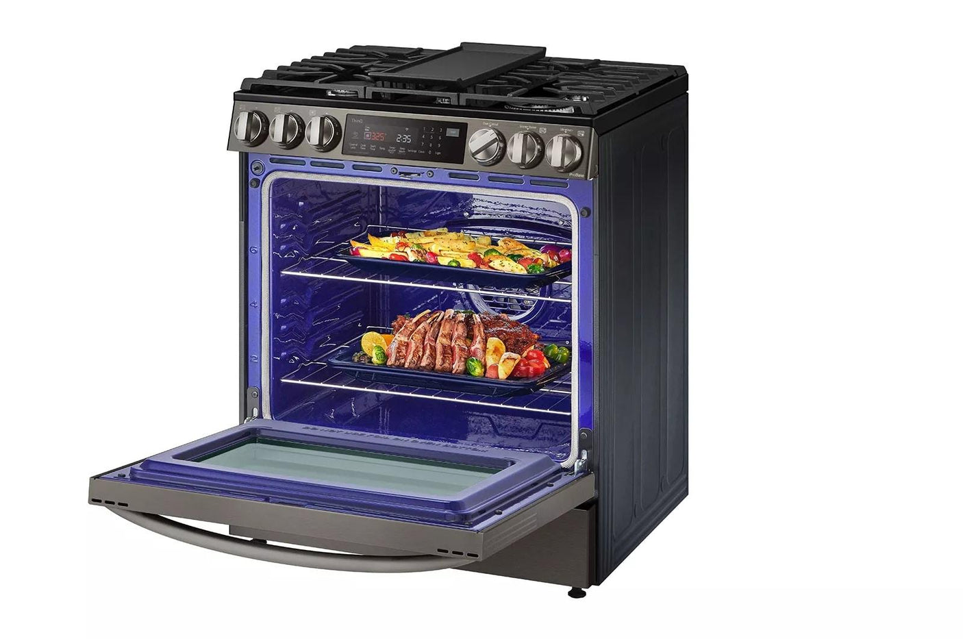 6.3 cu. ft. Smart Dual Fuel Slide-in Range with InstaView®, ProBake Convection®, and Air Fry