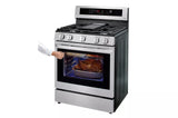 5.8 cu ft. Smart Wi-Fi Enabled True Convection InstaView® Gas Range with Air Fry