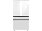 Bespoke 4-Door French Door Refrigerator (29 cu. ft.) with Beverage Center™ in White Glass