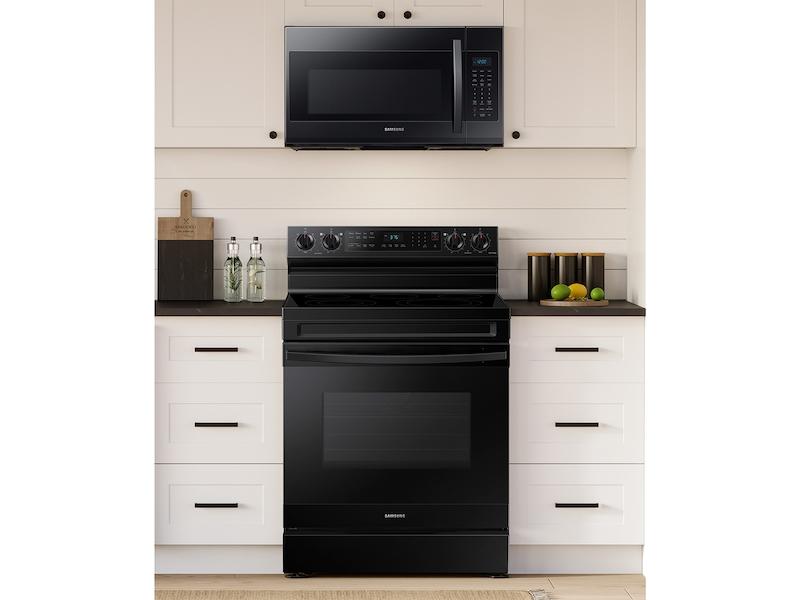 6.3 cu. ft. Smart Freestanding Electric Range with No-Preheat Air Fry & Convection in Black