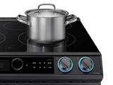 6.3 cu ft. Smart Slide-in Electric Range with Smart Dial & Air Fry in Black Stainless Steel