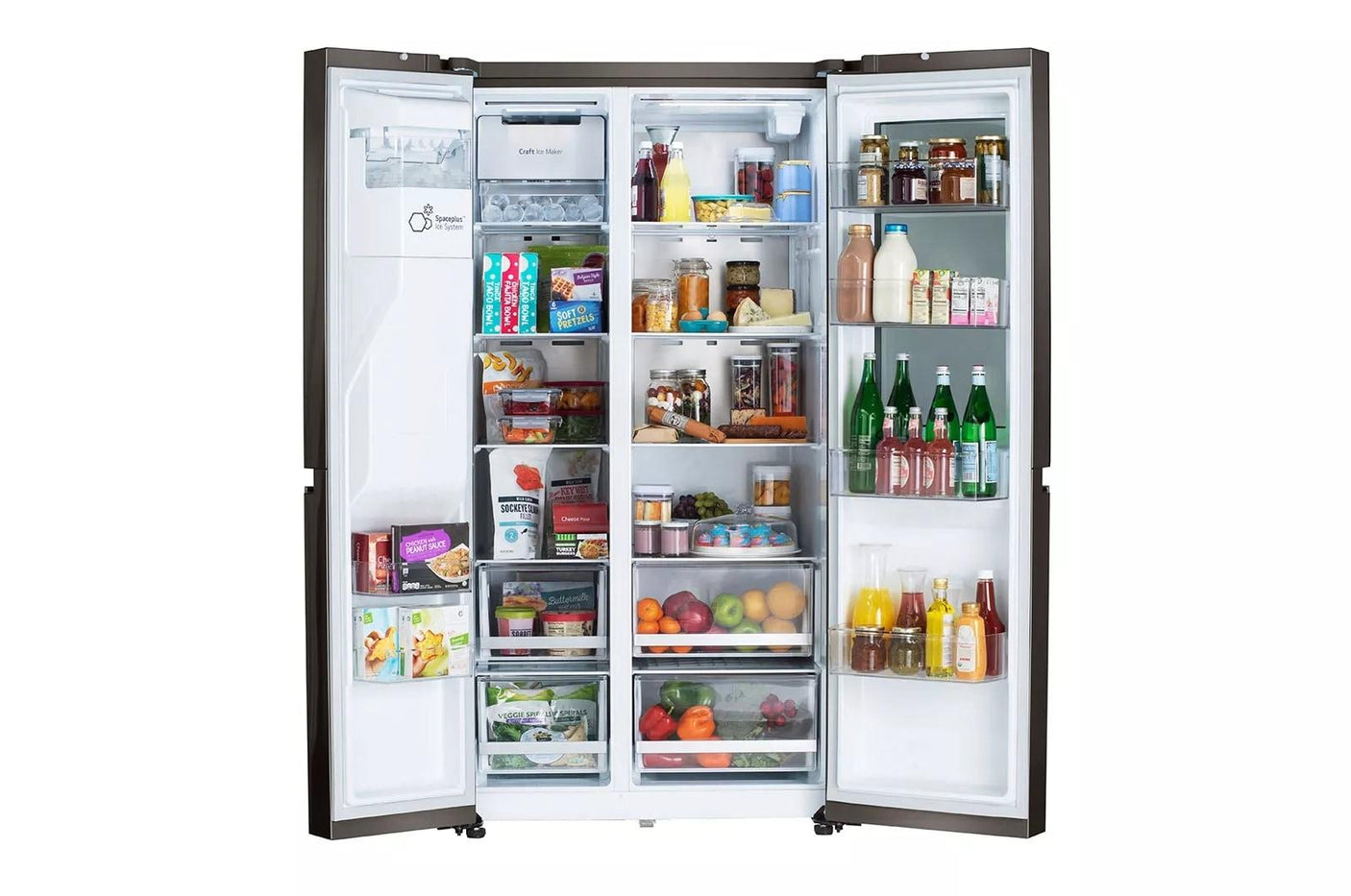 23 cu. Ft. Side-By-Side Counter-Depth InstaView® Refrigerator with Craft Ice™