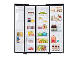 22 cu. ft. Counter Depth Side-by-Side Refrigerator with Touch Screen Family Hub™ in Black Stainless Steel