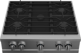 30" Stainless Steel Pro-Style Built-in Gas Range Top