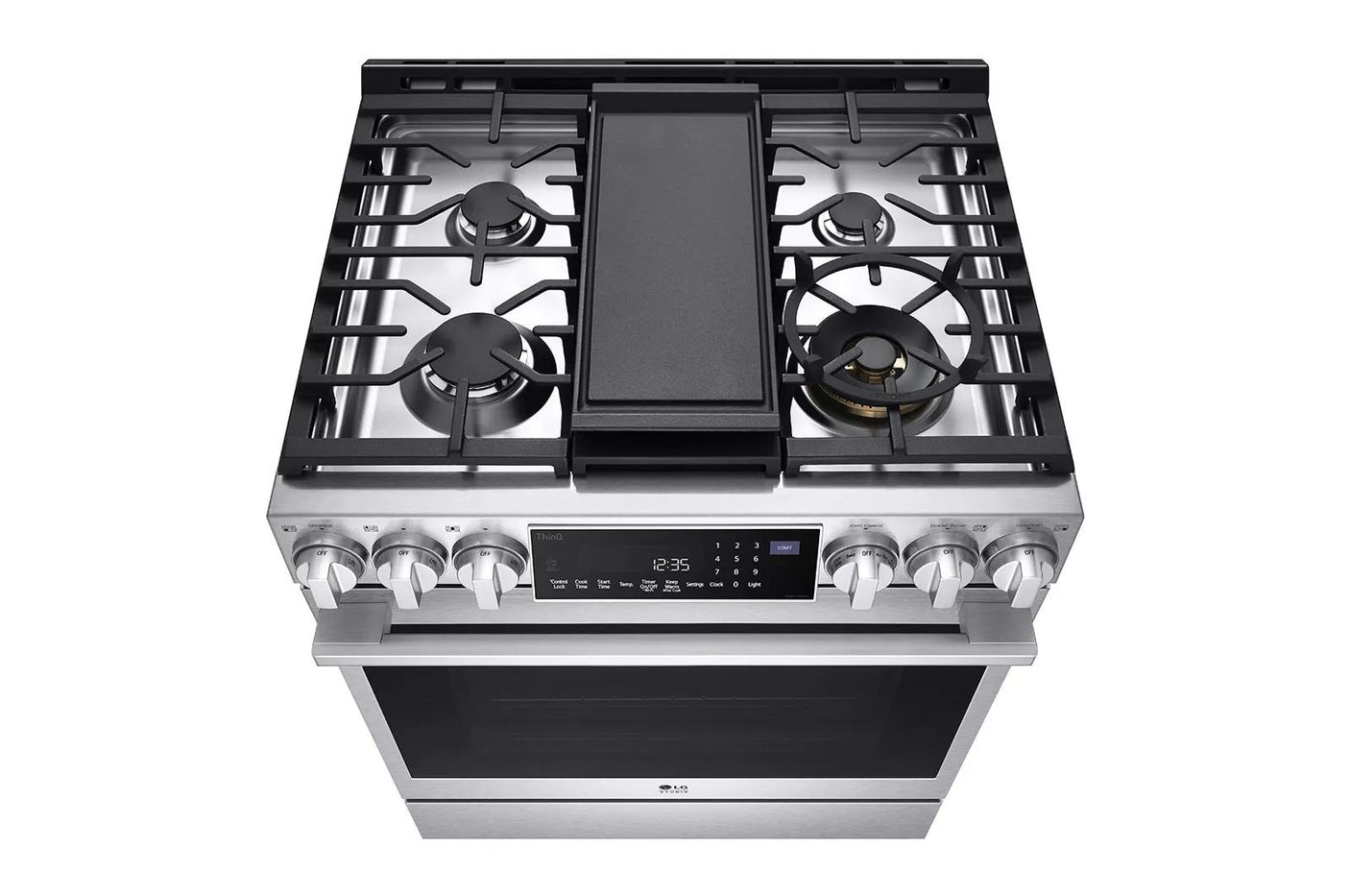 LG STUDIO 6.3 cu. ft. Smart wi-fi Dual Fuel Slide-in Range with ProBake Convection® and EasyClean®