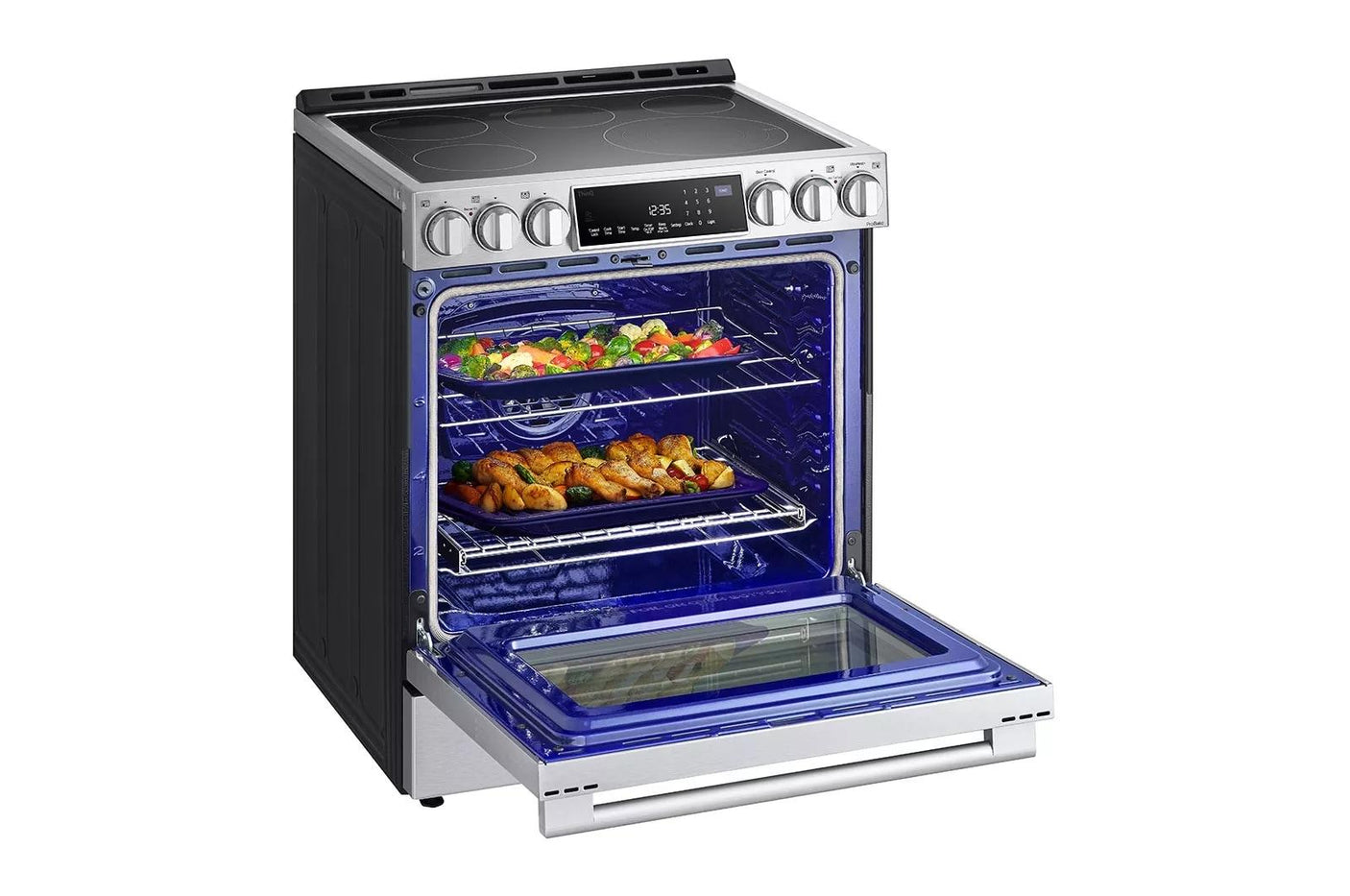 LG STUDIO 6.3 cu. ft. InstaView® Electric Slide-in Range with ProBake Convection® and Air Fry