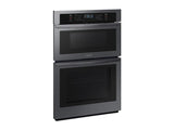 30" Smart Electric Wall Oven with Microwave Combination in Black Stainless Steel