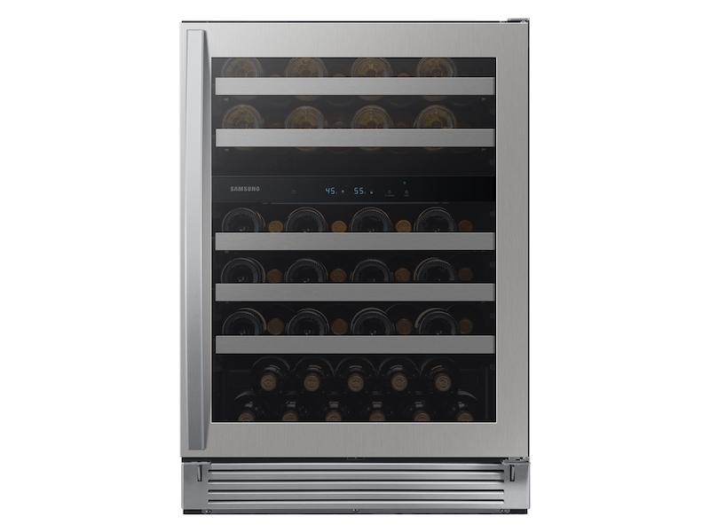 51-Bottle Wine Cooler Refrigerator in Stainless Steel