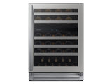 51-Bottle Wine Cooler Refrigerator in Stainless Steel