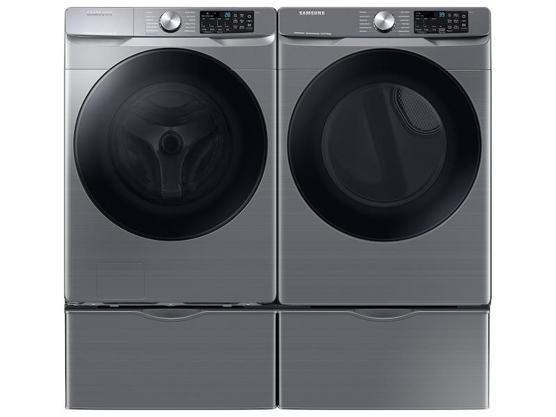 4.5 cu. ft. Large Capacity Smart Front Load Washer with Super Speed Wash in Platinum