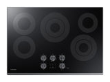 30" Smart Electric Cooktop in Black Stainless Steel