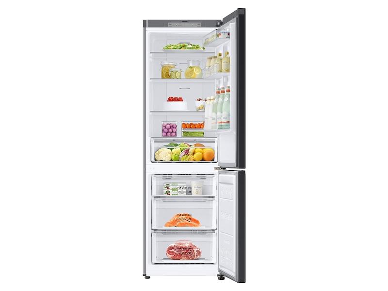 12.0 cu. Ft. Bespoke Bottom Freezer Refrigerator with Flexible Design in Grey Glass