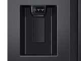 22 cu. ft. Counter Depth Side-by-Side Refrigerator with Touch Screen Family Hub™ in Black Stainless Steel