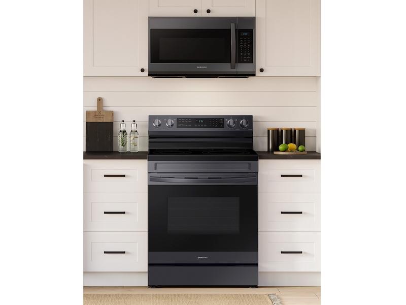 6.3 cu. ft. Smart Freestanding Electric Range with No-Preheat Air Fry & Convection in Black Stainless Steel