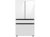 Bespoke 4-Door French Door Refrigerator (23 cu. ft.) with Beverage Center™ in White Glass