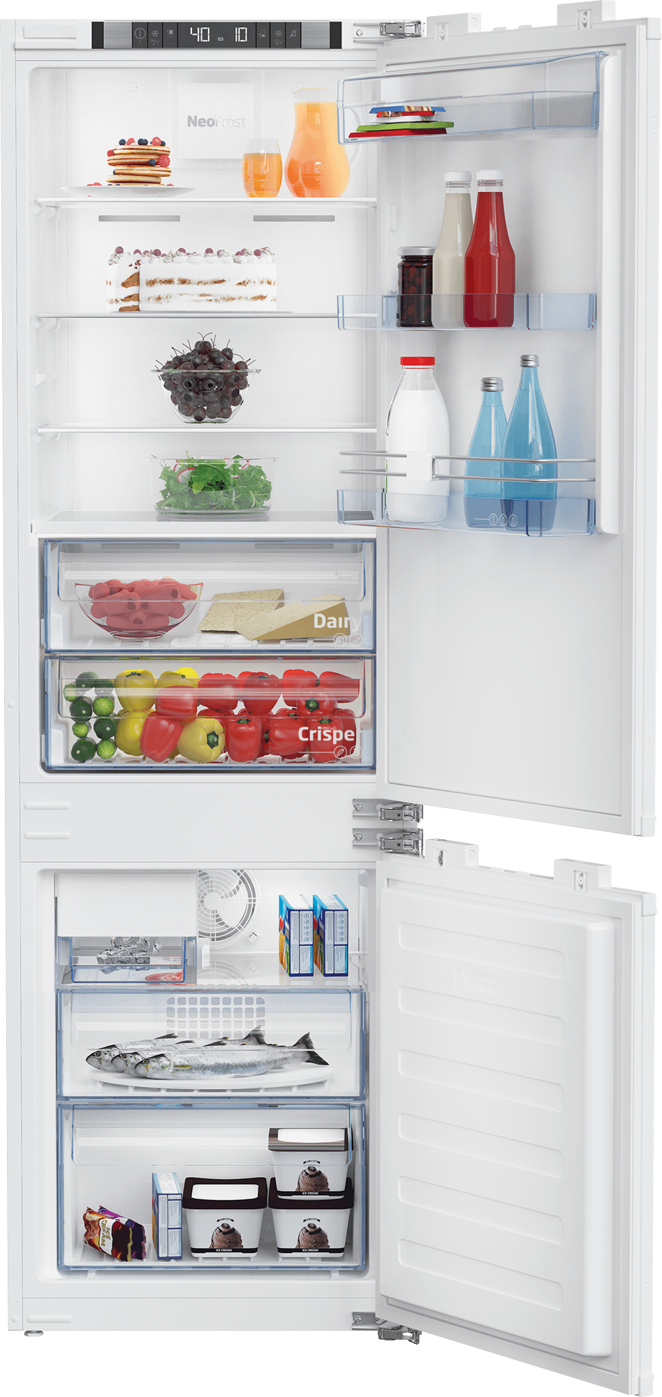 24" Bottom Freezer Built-In Refrigerator