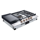 LG STUDIO 30" UltraHeat™ Gas Cooktop with EasyClean®