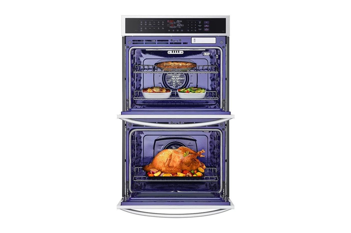 9.4 cu. ft. Smart Double Wall Oven with InstaView®, True Convection, Air Fry, and Steam Sous Vide