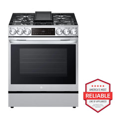 6.3 cu. ft. Smart Dual Fuel Slide-in Range with InstaView®, ProBake Convection®, and Air Fry