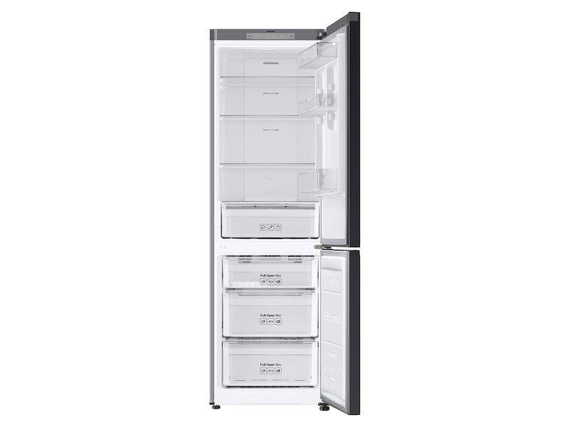 12.0 cu. Ft. Bespoke Bottom Freezer Refrigerator with Flexible Design in Grey Glass