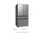 Bespoke 4-Door French Door Refrigerator (23 cu. ft.) with Beverage Center™ in Stainless Steel