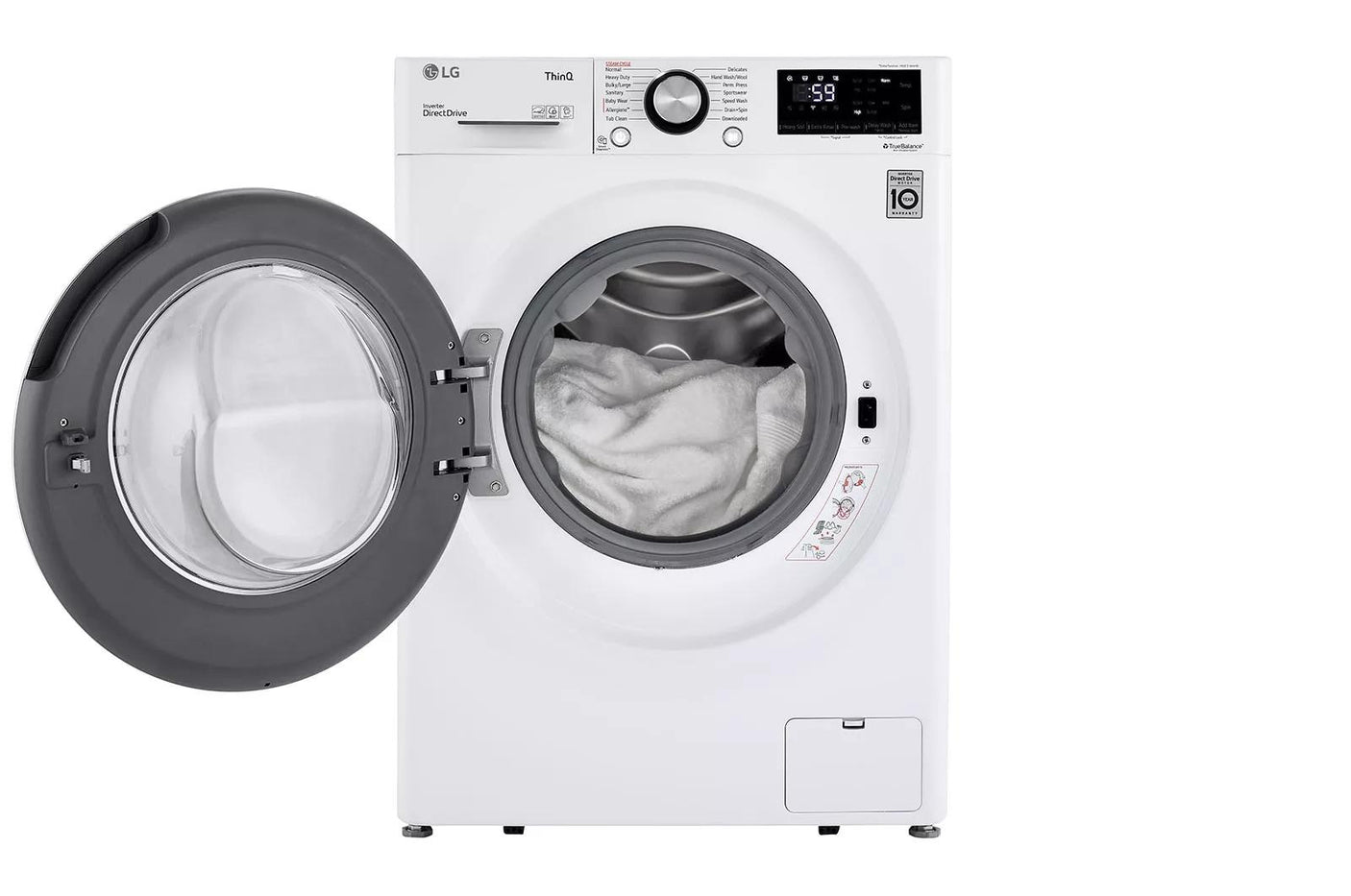 2.4 cu.ft. Smart wi-fi Enabled Compact Front Load Washer with Built-In Intelligence