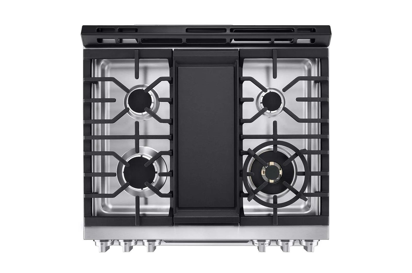 LG STUDIO 6.3 cu. ft. Smart wi-fi Dual Fuel Slide-in Range with ProBake Convection® and EasyClean®