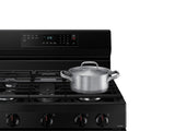 6.0 cu. ft. Smart Freestanding Gas Range with Integrated Griddle in Black